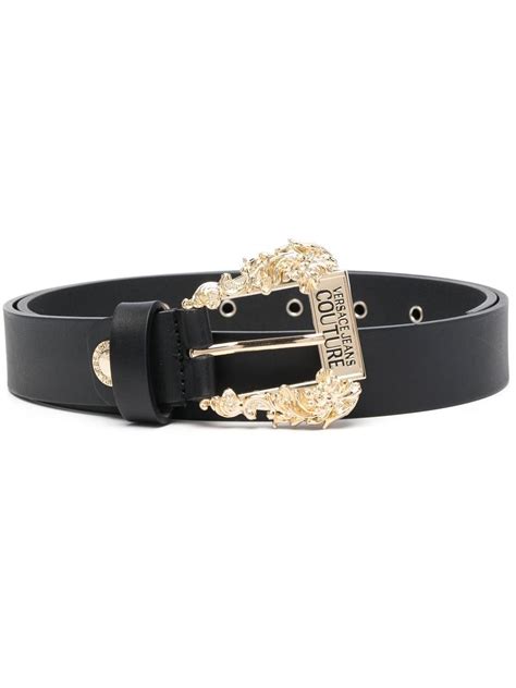 versace jeans couture baroque buckle belt